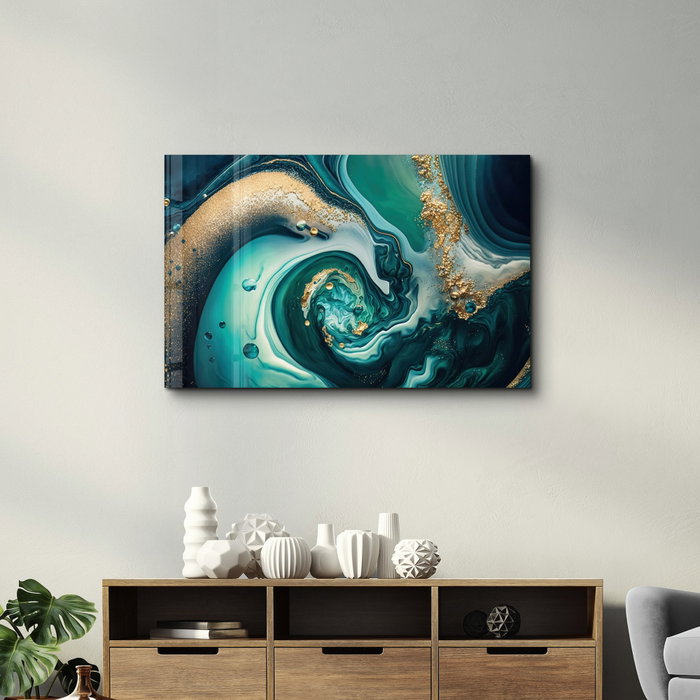 Wallity Pintura Decorativa de Vidrio Templado Multicolor 70 x 110 cm